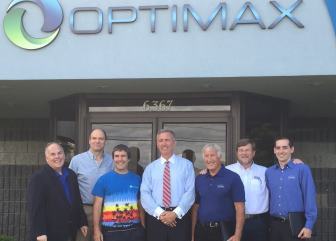Rep. John Katko (R-NY) touring the Optimax Systems, Inc facility in Ontario, NY